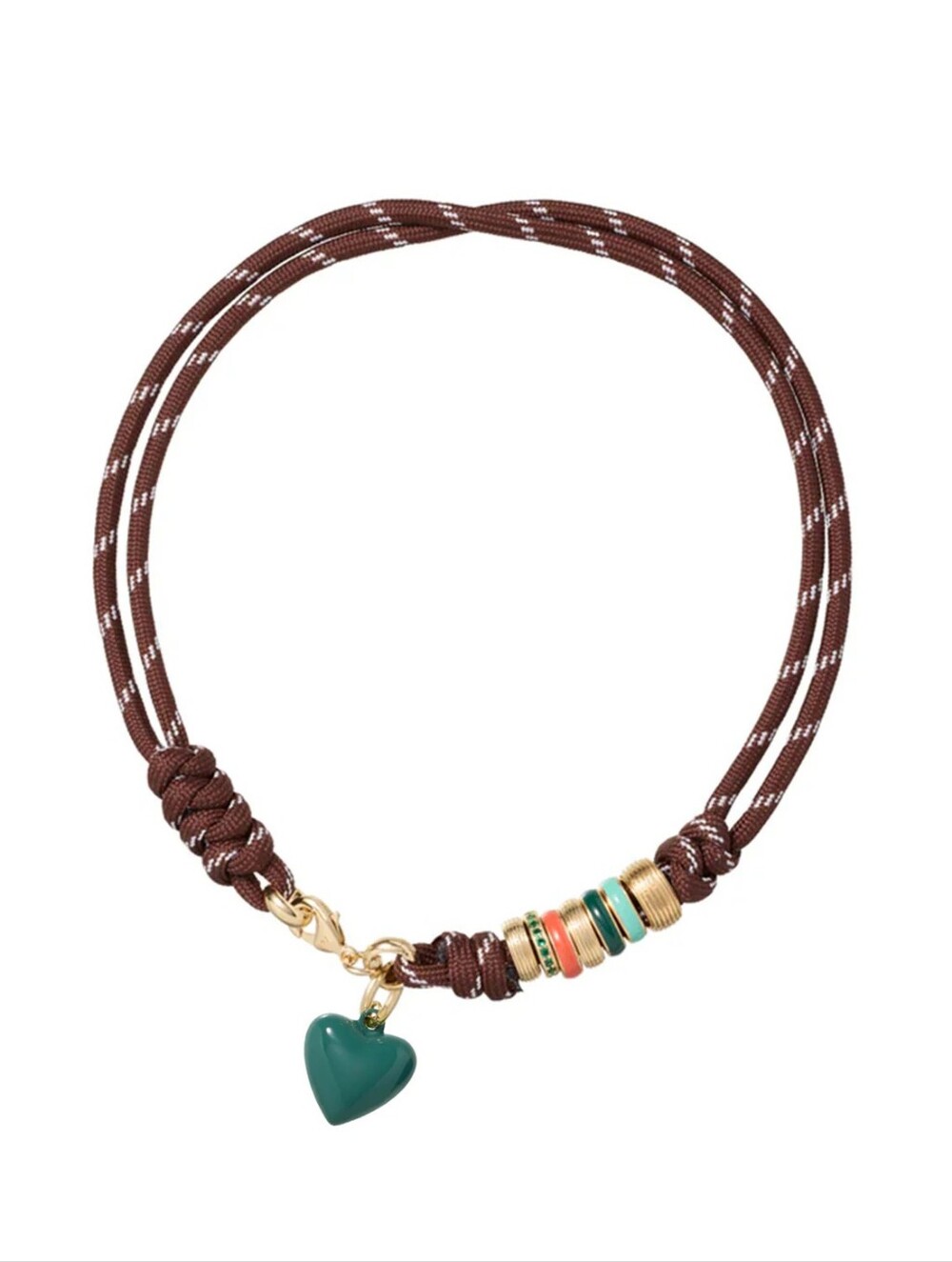 Roxanne Assoulin The Super Size Happy Cord Necklace with forest charm